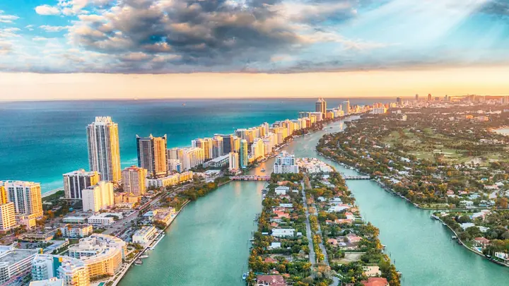 Miami Beach vista do alto