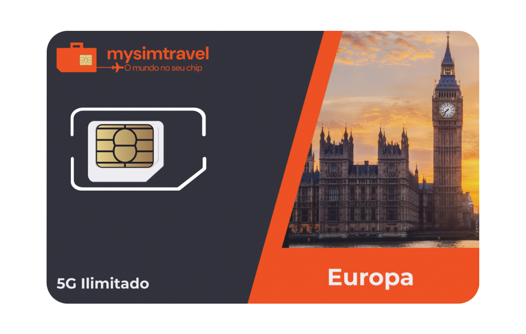 Mockup chip internacional Europa