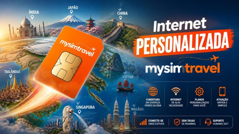 Chip Internacional mysimtravel: países com cobertura e como escolher seu plano