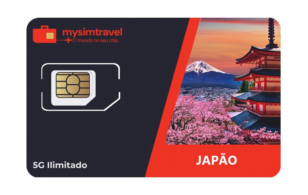 Mockup chip internacional Japão ilimitado